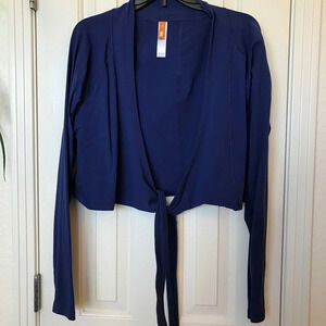 Lucy Navy Blue Perfect Pose Wrap XL EUC